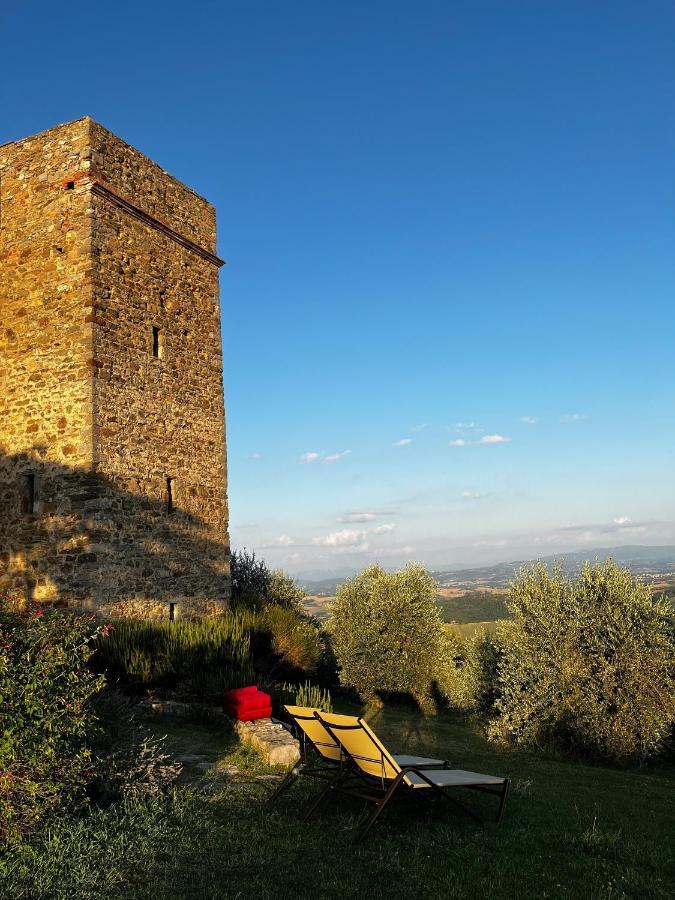 Medieval Tower In Umbria With Swimming Pool Montelagello Buitenkant foto